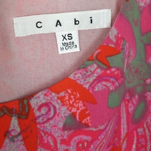 CAbi Pink Jubilee Tank Top Blouse Size XS - Picture 7 of 10